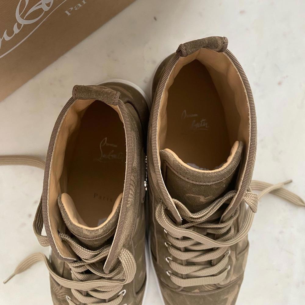 Christian Louboutin - Louis Orlato Petunia Leather High-top Sneakers, size 44 - Picture 9 of 14